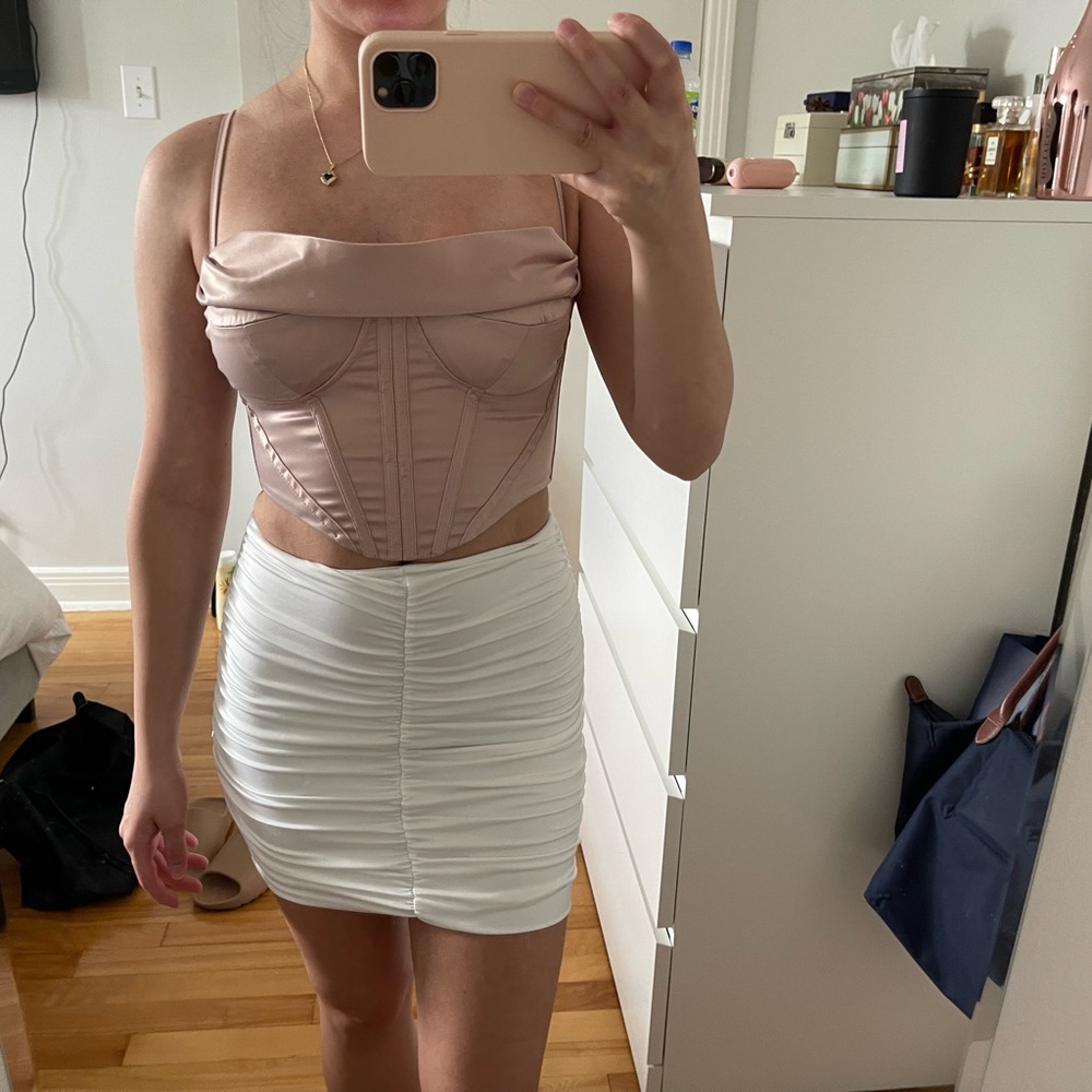 Rose gold corset top from Shein